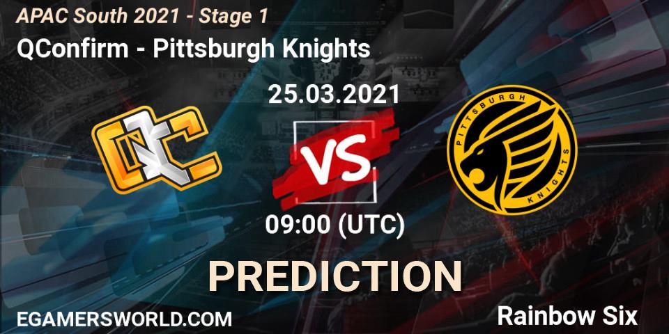 Prognoza QConfirm - Pittsburgh Knights. 25.03.2021 at 09:00, Rainbow Six, APAC South 2021 - Stage 1