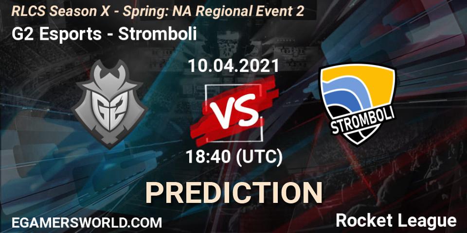 Prognoza G2 Esports - Stromboli. 10.04.2021 at 18:20, Rocket League, RLCS Season X - Spring: NA Regional Event 2