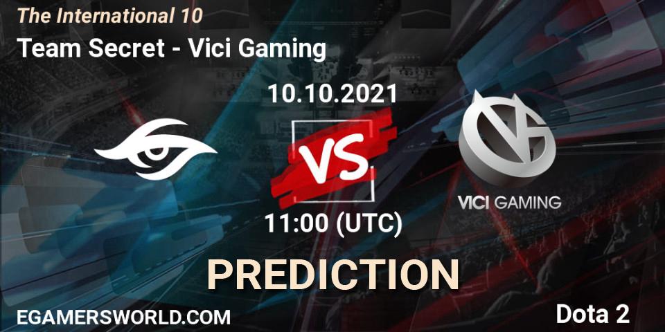 Prognoza Team Secret - Vici Gaming. 10.10.2021 at 11:16, Dota 2, The Internationa 2021