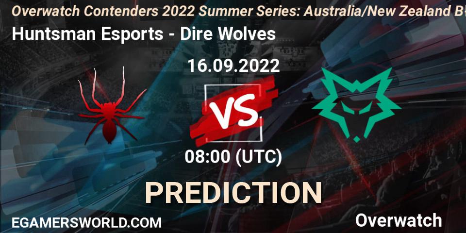 Prognoza Huntsman Esports - Dire Wolves. 21.09.2022 at 08:30, Overwatch, Overwatch Contenders 2022 Summer Series: Australia/New Zealand B-Sides