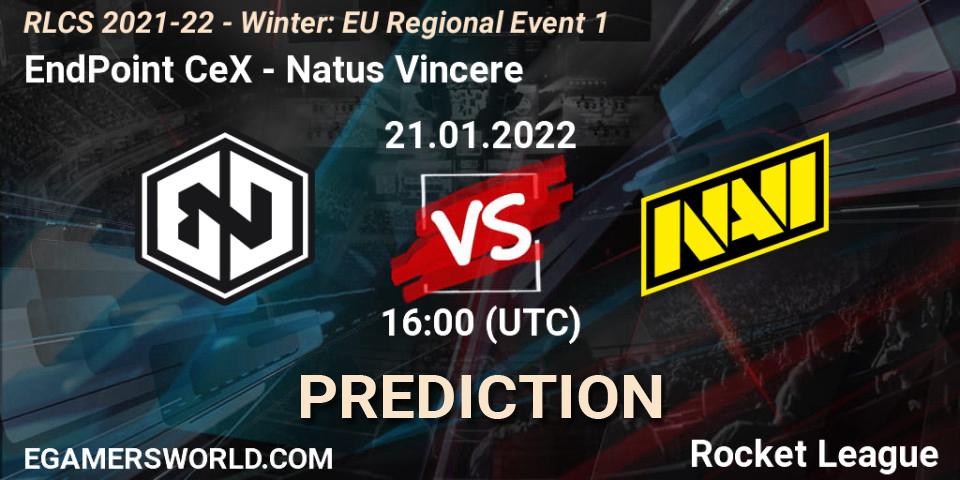 Prognoza EndPoint CeX - Natus Vincere. 21.01.2022 at 16:00, Rocket League, RLCS 2021-22 - Winter: EU Regional Event 1