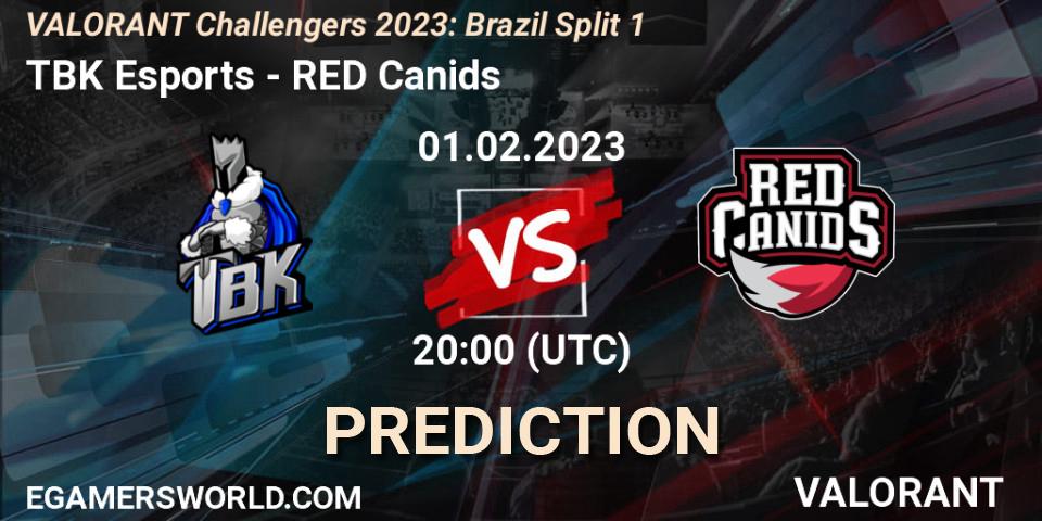 Prognoza TBK Esports - RED Canids. 01.02.23, VALORANT, VALORANT Challengers 2023: Brazil Split 1