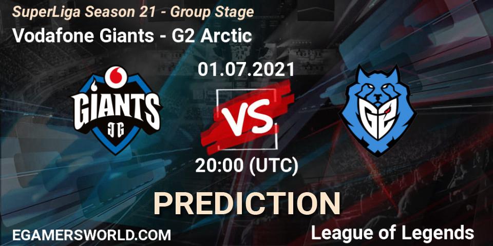 Prognoza Vodafone Giants - G2 Arctic. 01.07.2021 at 20:00, LoL, SuperLiga Season 21 - Group Stage 