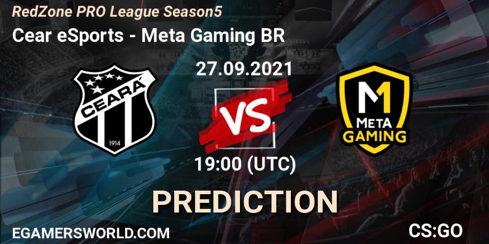 Prognoza Ceará eSports - Meta Gaming BR. 27.09.2021 at 19:00, Counter-Strike (CS2), RedZone PRO League Season 5