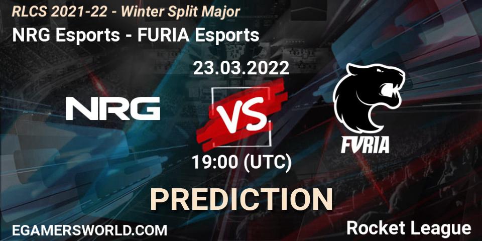 Prognoza NRG Esports - FURIA Esports. 23.03.2022 at 19:00, Rocket League, RLCS 2021-22 - Winter Split Major
