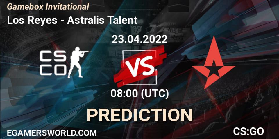 Prognoza Los Reyes - Astralis Talent. 23.04.2022 at 10:00, Counter-Strike (CS2), Gamebox Invitational 2022