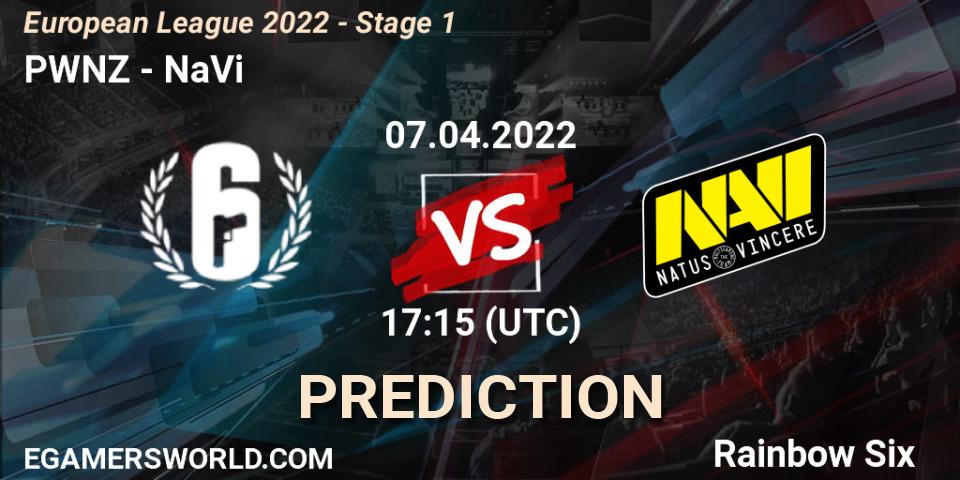 Prognoza PWNZ - NaVi. 07.04.2022 at 17:15, Rainbow Six, European League 2022 - Stage 1
