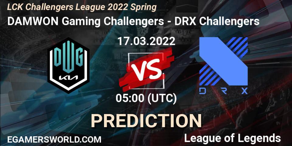 Prognoza DAMWON Gaming Challengers - DRX Challengers. 17.03.2022 at 05:00, LoL, LCK Challengers League 2022 Spring