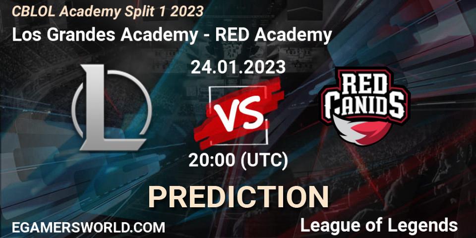 Prognoza Los Grandes Academy - RED Academy. 24.01.2023 at 20:00, LoL, CBLOL Academy Split 1 2023
