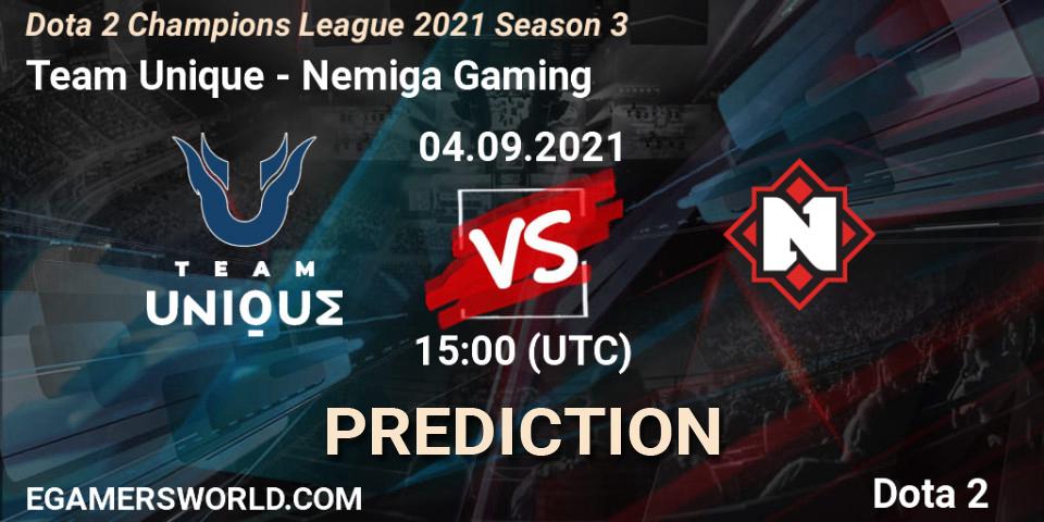 Prognoza Team Unique - Nemiga Gaming. 04.09.2021 at 15:03, Dota 2, Dota 2 Champions League 2021 Season 3