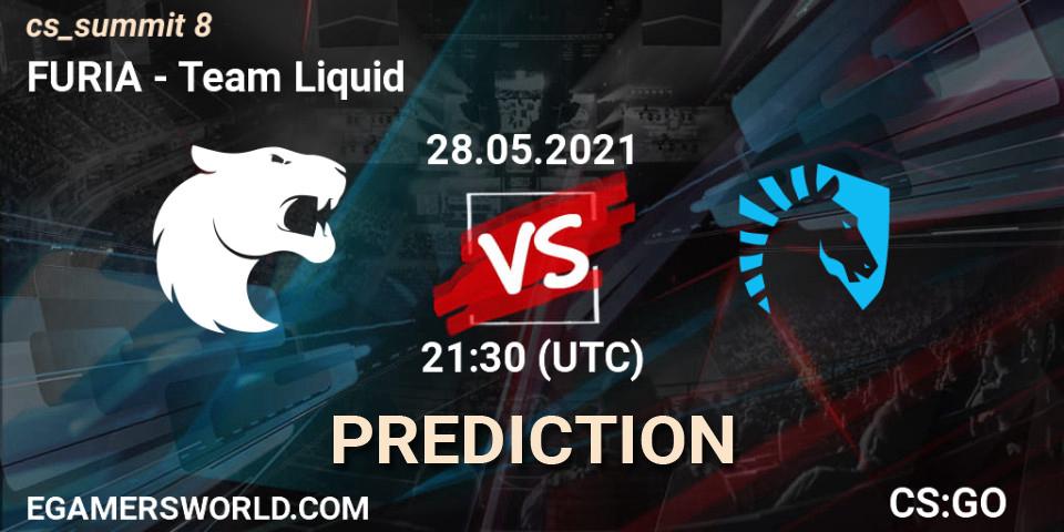 Prognoza FURIA - Team Liquid. 28.05.2021 at 21:30, Counter-Strike (CS2), cs_summit 8