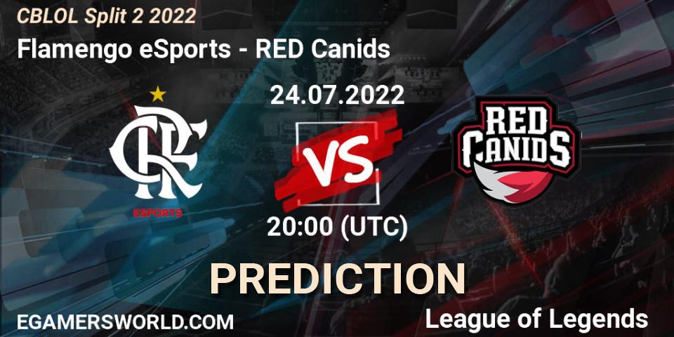 Prognoza Flamengo eSports - RED Canids. 24.07.22, LoL, CBLOL Split 2 2022