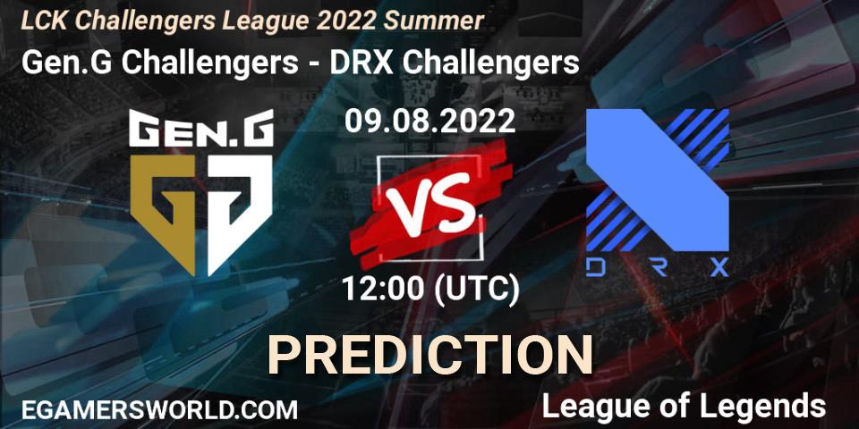 Prognoza Gen.G Challengers - DRX Challengers. 09.08.2022 at 12:30, LoL, LCK Challengers League 2022 Summer