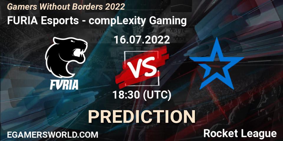 Prognoza FURIA Esports - compLexity Gaming. 16.07.2022 at 18:30, Rocket League, Gamers Without Borders 2022