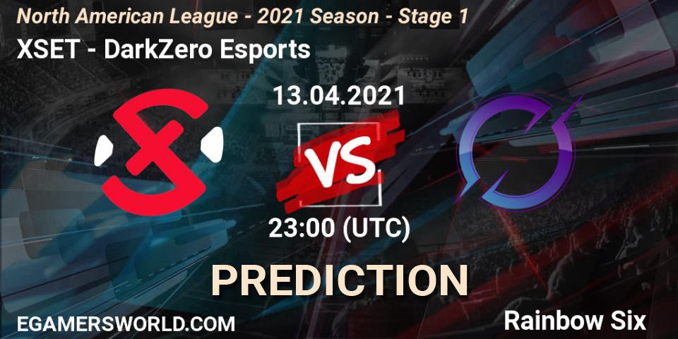 Prognoza XSET - DarkZero Esports. 13.04.2021 at 23:00, Rainbow Six, North American League - 2021 Season - Stage 1