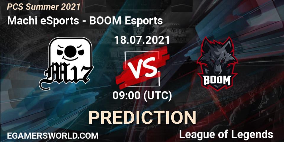Prognoza Machi eSports - BOOM Esports. 18.07.2021 at 09:00, LoL, PCS Summer 2021