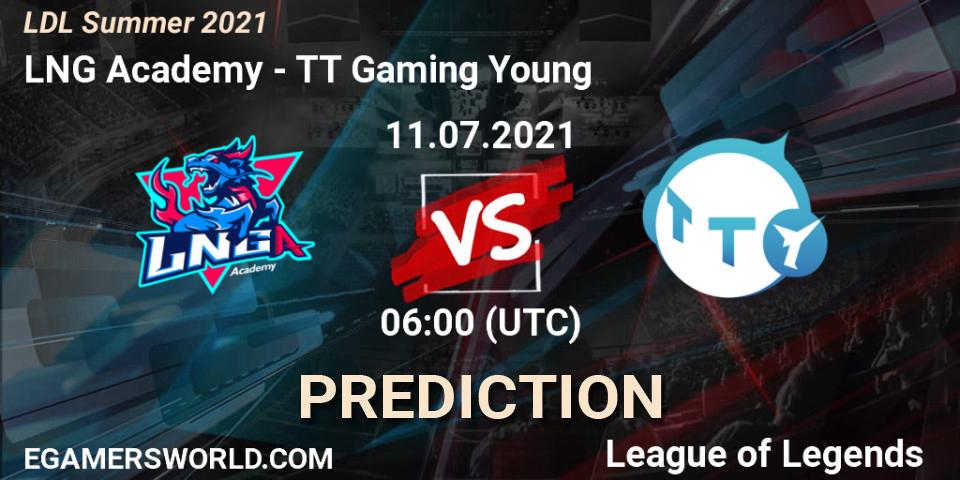 Prognoza LNG Academy - TT Gaming Young. 11.07.2021 at 06:00, LoL, LDL Summer 2021