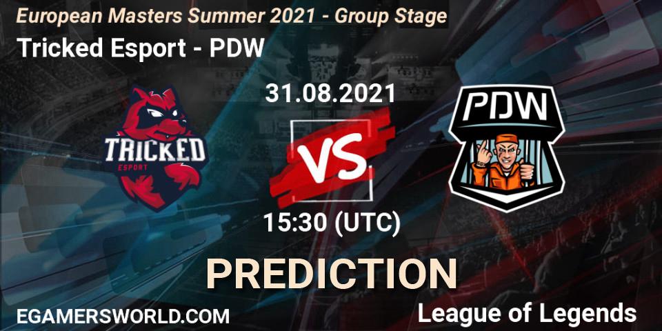 Prognoza Tricked Esport - PDW. 31.08.2021 at 15:30, LoL, European Masters Summer 2021 - Group Stage