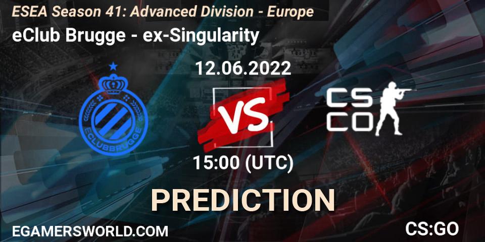 Prognoza eClub Brugge - ex-Singularity. 12.06.22, CS2 (CS:GO), ESEA Season 41: Advanced Division - Europe