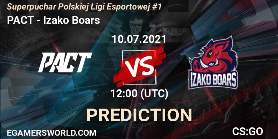 Prognoza PACT - Izako Boars. 10.07.21, CS2 (CS:GO), Superpuchar Polskiej Ligi Esportowej #1