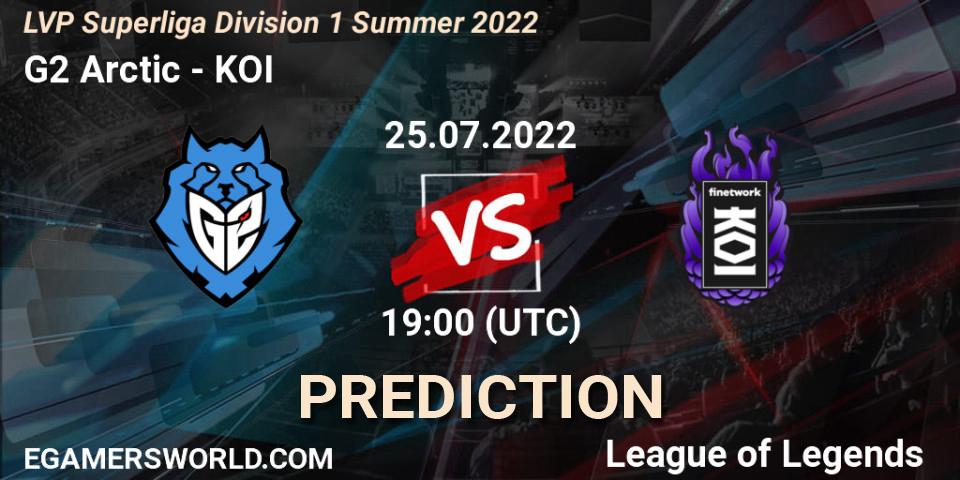 Prognoza G2 Arctic - KOI. 25.07.22, LoL, LVP Superliga Division 1 Summer 2022