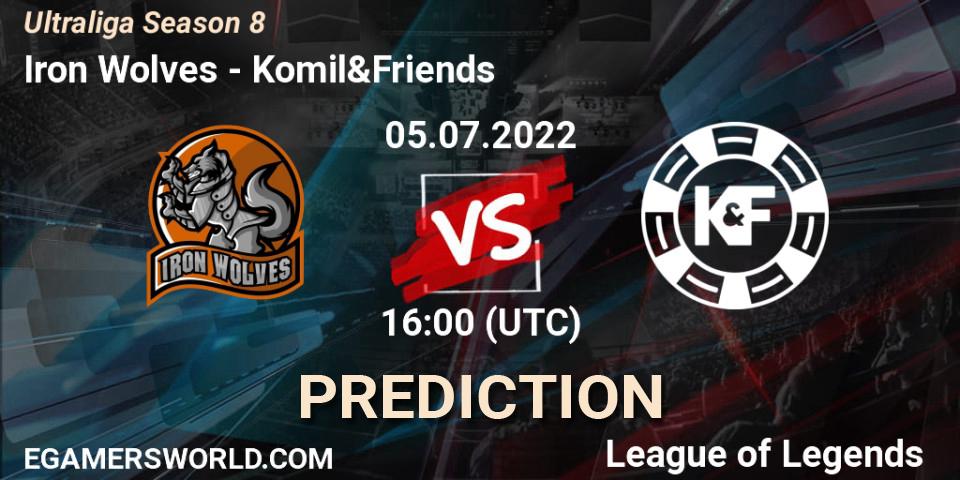 Prognoza Iron Wolves - Komil&Friends. 05.07.2022 at 16:00, LoL, Ultraliga Season 8