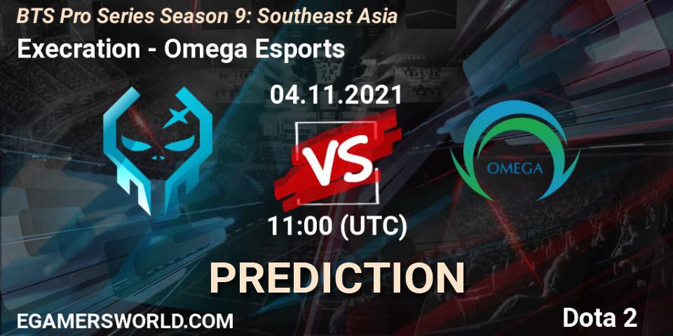 Prognoza Execration - Omega Esports. 04.11.2021 at 11:35, Dota 2, BTS Pro Series Season 9: Southeast Asia