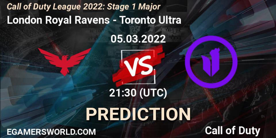 Prognoza London Royal Ravens - Toronto Ultra. 05.03.2022 at 23:00, Call of Duty, Call of Duty League 2022: Stage 1 Major