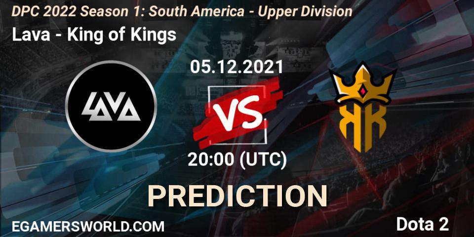 Prognoza Lava - King of Kings. 05.12.2021 at 20:22, Dota 2, DPC 2022 Season 1: South America - Upper Division