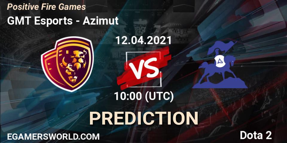Prognoza GMT Esports - Azimut. 12.04.2021 at 10:09, Dota 2, Positive Fire Games