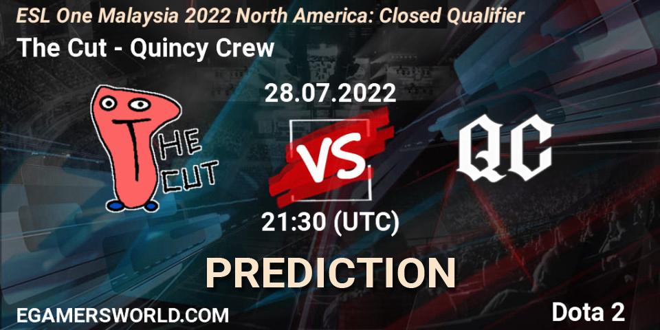 Prognoza The Cut - Quincy Crew. 28.07.2022 at 21:48, Dota 2, ESL One Malaysia 2022 North America: Closed Qualifier