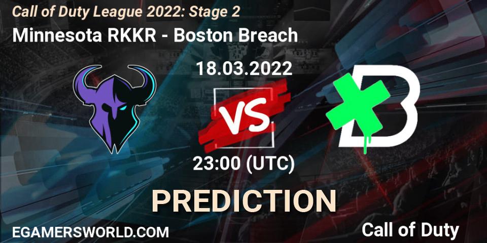 Prognoza Minnesota RØKKR - Boston Breach. 18.03.2022 at 22:00, Call of Duty, Call of Duty League 2022: Stage 2