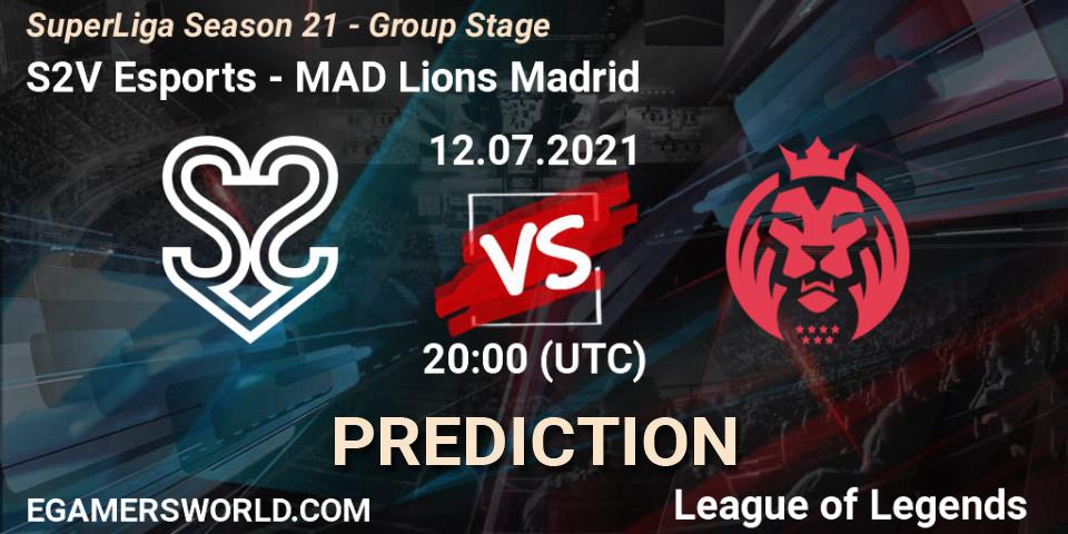 Prognoza S2V Esports - MAD Lions Madrid. 12.07.21, LoL, SuperLiga Season 21 - Group Stage 