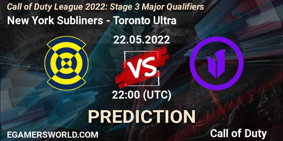 Prognoza New York Subliners - Toronto Ultra. 22.05.22, Call of Duty, Call of Duty League 2022: Stage 3