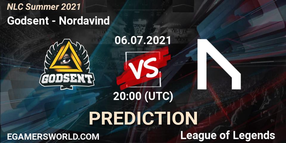 Prognoza Godsent - Nordavind. 06.07.2021 at 20:00, LoL, NLC Summer 2021