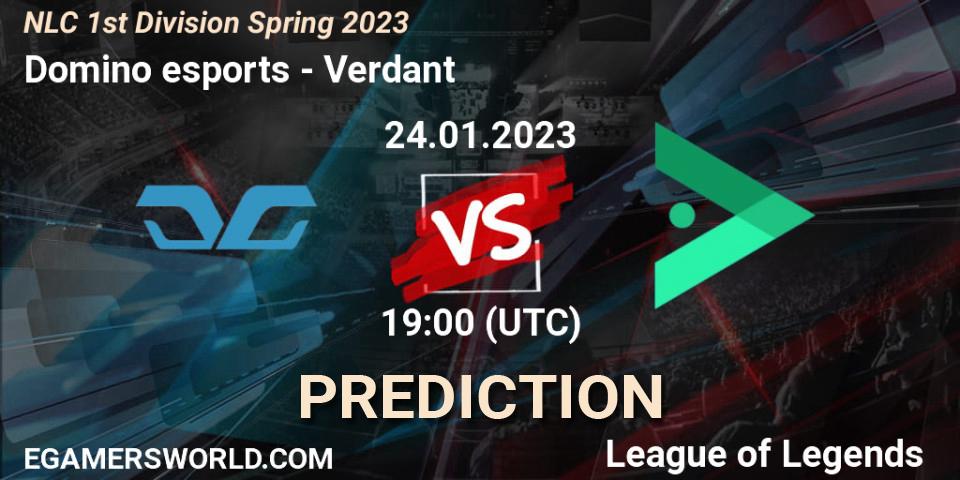 Prognoza Domino esports - Verdant. 24.01.2023 at 19:00, LoL, NLC 1st Division Spring 2023