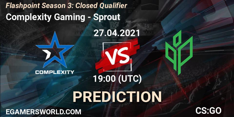 Prognoza Complexity Gaming - Sprout. 27.04.2021 at 19:10, Counter-Strike (CS2), Flashpoint Season 3: Closed Qualifier