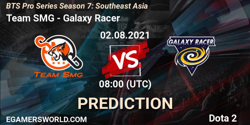 Prognoza Team SMG - Galaxy Racer. 02.08.2021 at 08:15, Dota 2, BTS Pro Series Season 7: Southeast Asia