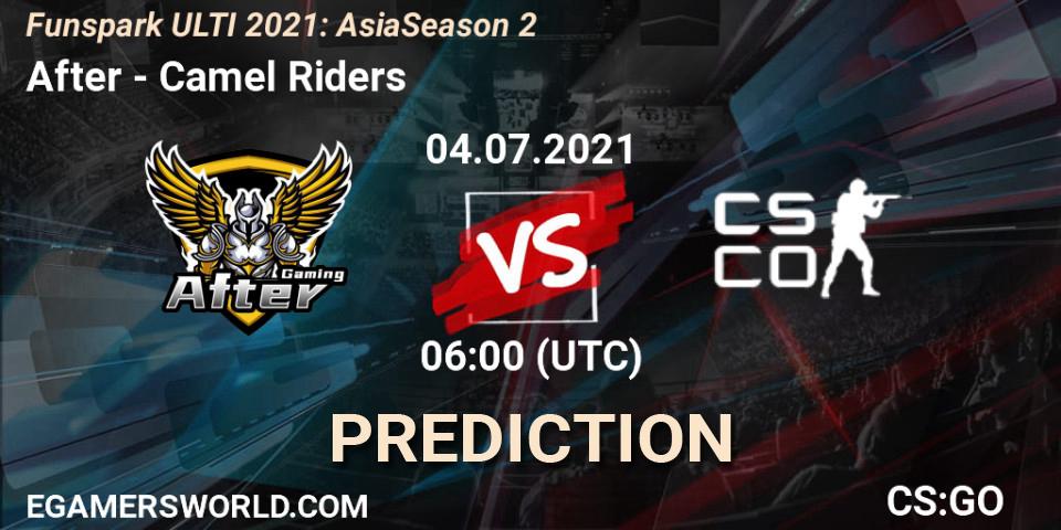 Prognoza After - Camel Riders. 04.07.2021 at 06:00, Counter-Strike (CS2), Funspark ULTI 2021: Asia Season 2