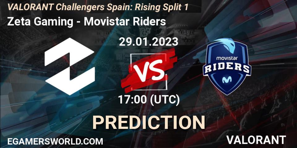 Prognoza Zeta Gaming - Movistar Riders. 29.01.23, VALORANT, VALORANT Challengers 2023 Spain: Rising Split 1