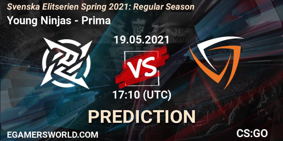 Prognoza Young Ninjas - Prima. 19.05.2021 at 17:10, Counter-Strike (CS2), Svenska Elitserien Spring 2021: Regular Season