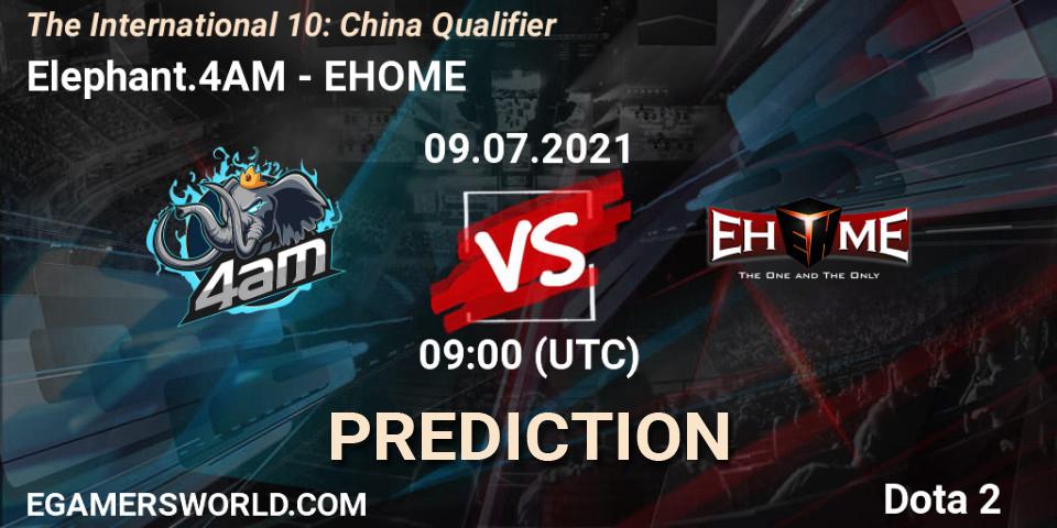 Prognoza Elephant.4AM - EHOME. 09.07.2021 at 07:28, Dota 2, The International 10: China Qualifier