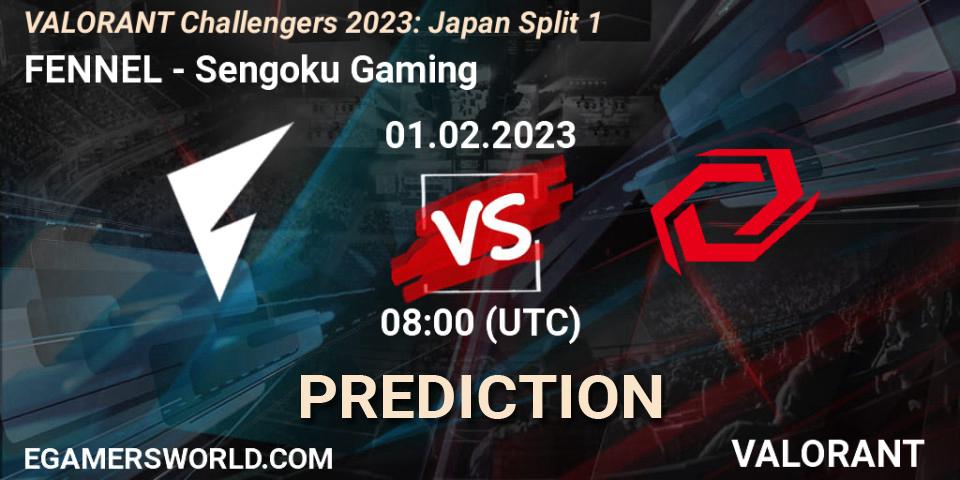 Prognoza FENNEL - Sengoku Gaming. 01.02.23, VALORANT, VALORANT Challengers 2023: Japan Split 1