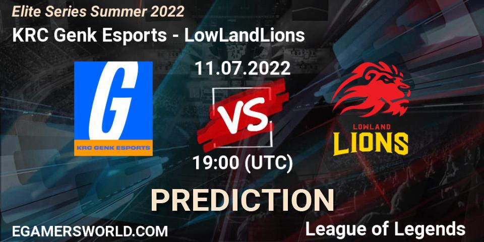 Prognoza KRC Genk Esports - LowLandLions. 11.07.22, LoL, Elite Series Summer 2022