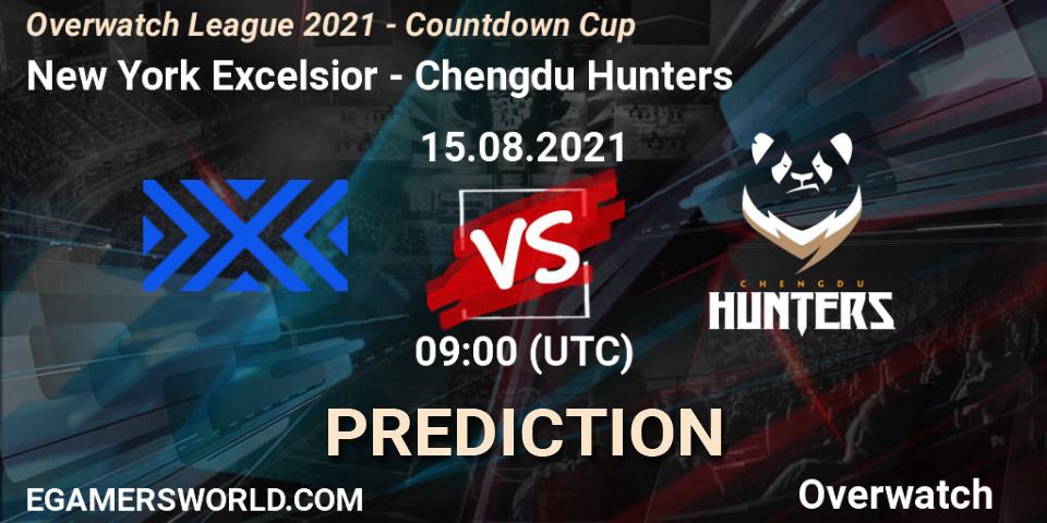Prognoza New York Excelsior - Chengdu Hunters. 15.08.2021 at 09:00, Overwatch, Overwatch League 2021 - Countdown Cup