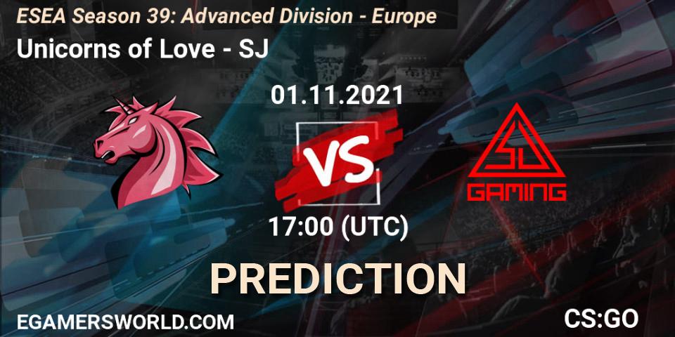 Prognoza Unicorns of Love - SJ. 01.11.21, CS2 (CS:GO), ESEA Season 39: Advanced Division - Europe