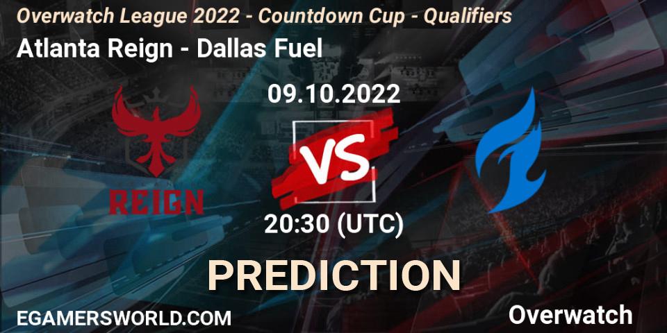 Prognoza Atlanta Reign - Dallas Fuel. 09.10.22, Overwatch, Overwatch League 2022 - Countdown Cup - Qualifiers