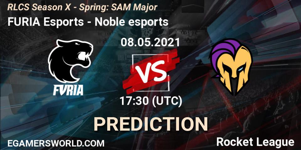 Prognoza FURIA Esports - Noble esports. 08.05.2021 at 17:30, Rocket League, RLCS Season X - Spring: SAM Major