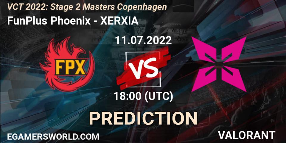 Prognoza FunPlus Phoenix - XERXIA. 11.07.2022 at 15:15, VALORANT, VCT 2022: Stage 2 Masters Copenhagen