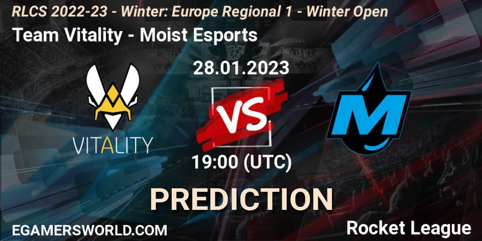 Prognoza Team Vitality - Moist Esports. 28.01.23, Rocket League, RLCS 2022-23 - Winter: Europe Regional 1 - Winter Open